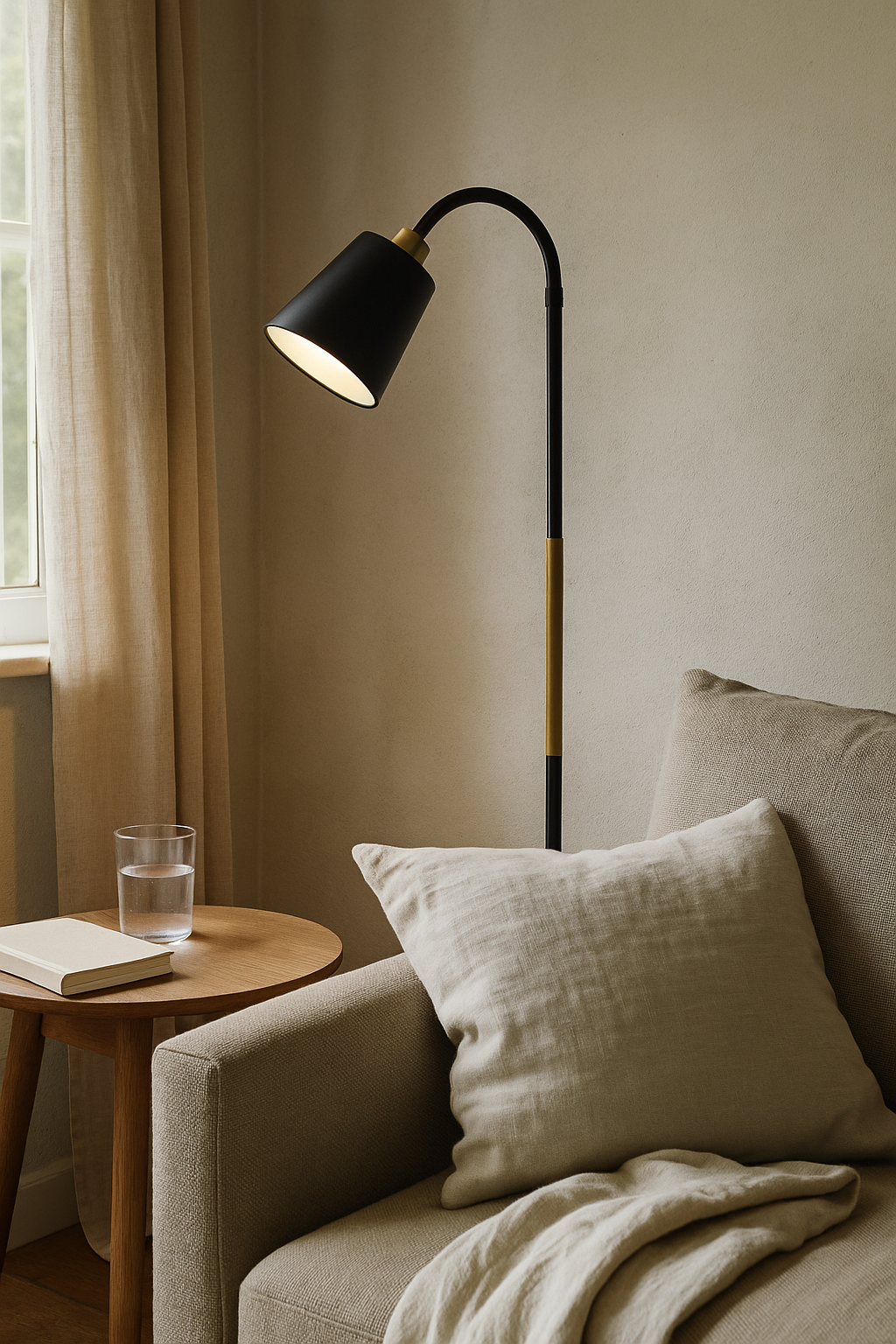 Cloean - Adjustable Wood Floor Lamp