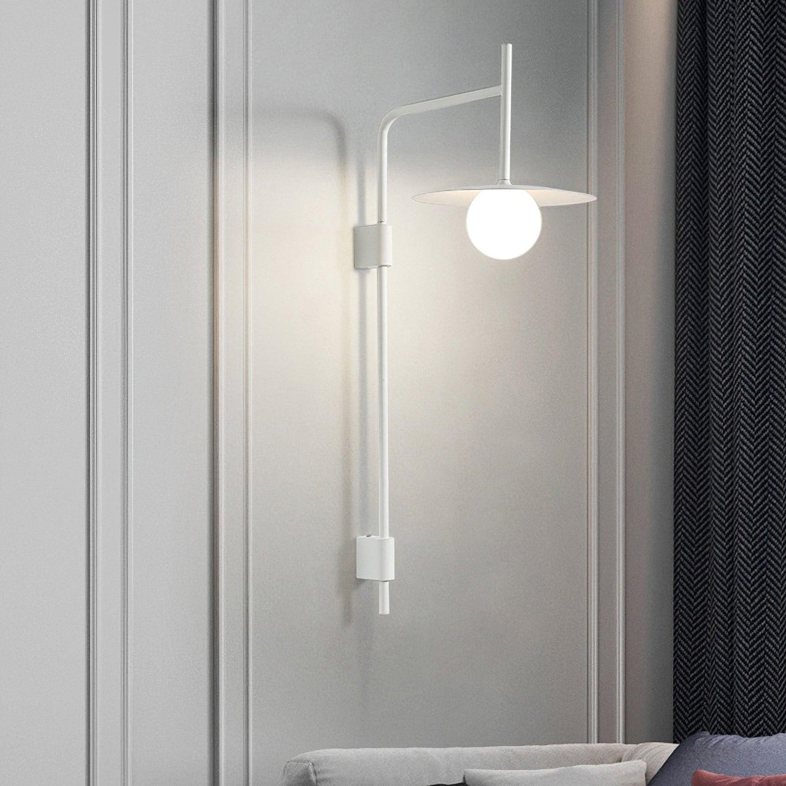 Ayunari – Lampada da parete in metallo minimalista con vetro smerigliato stile Japandi