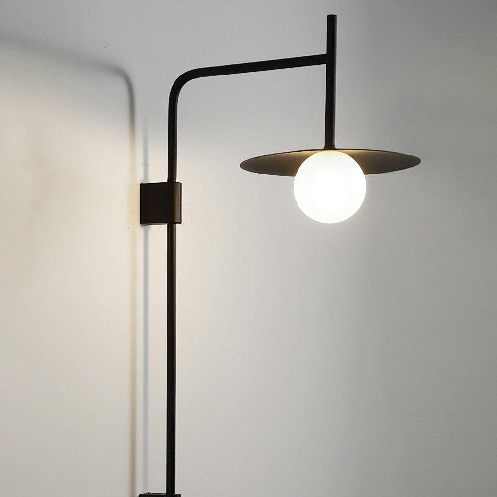 Ayunari – Lampada da parete in metallo minimalista con vetro smerigliato stile Japandi