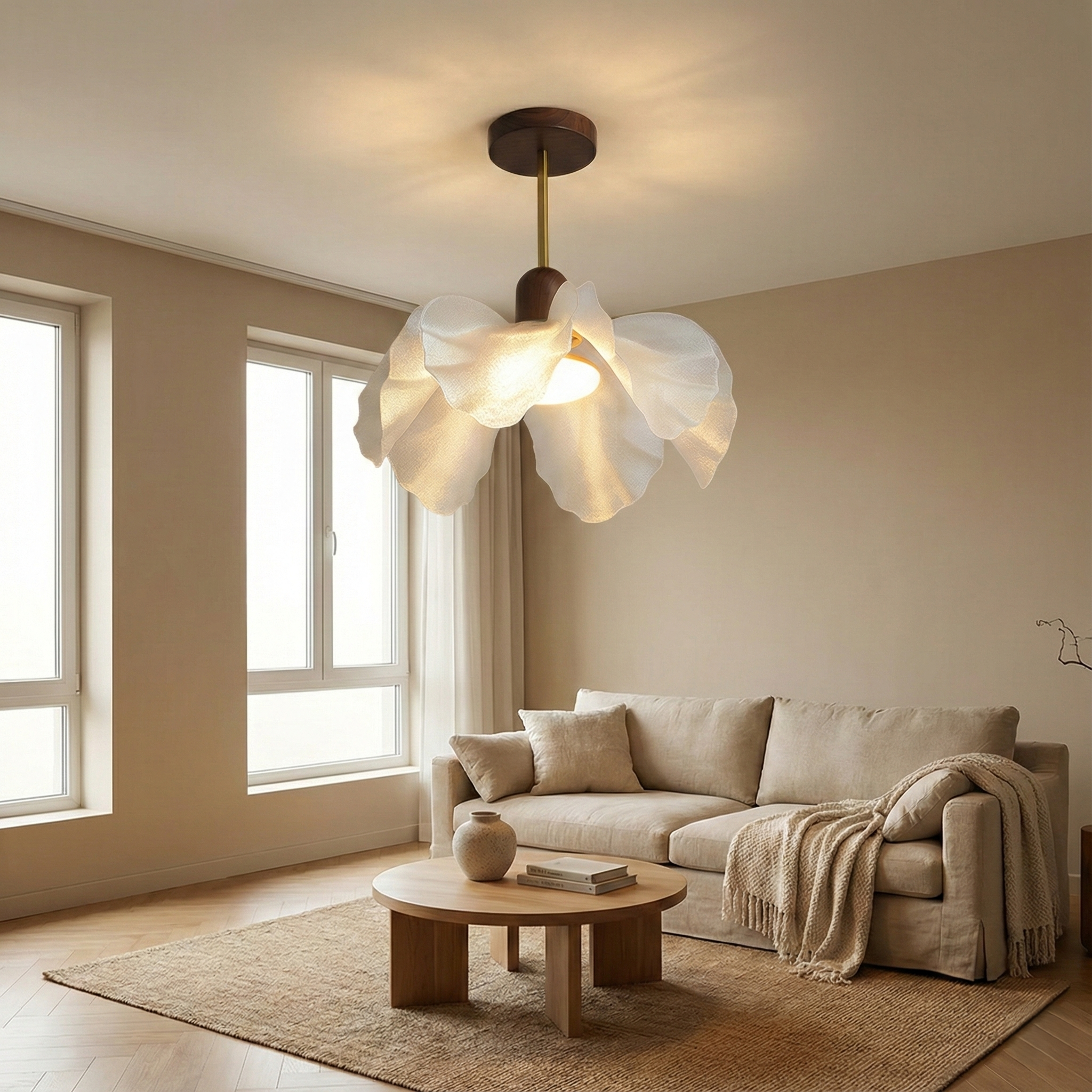 Petalune – Francia régi stílusú akril mennyezeti lámpa