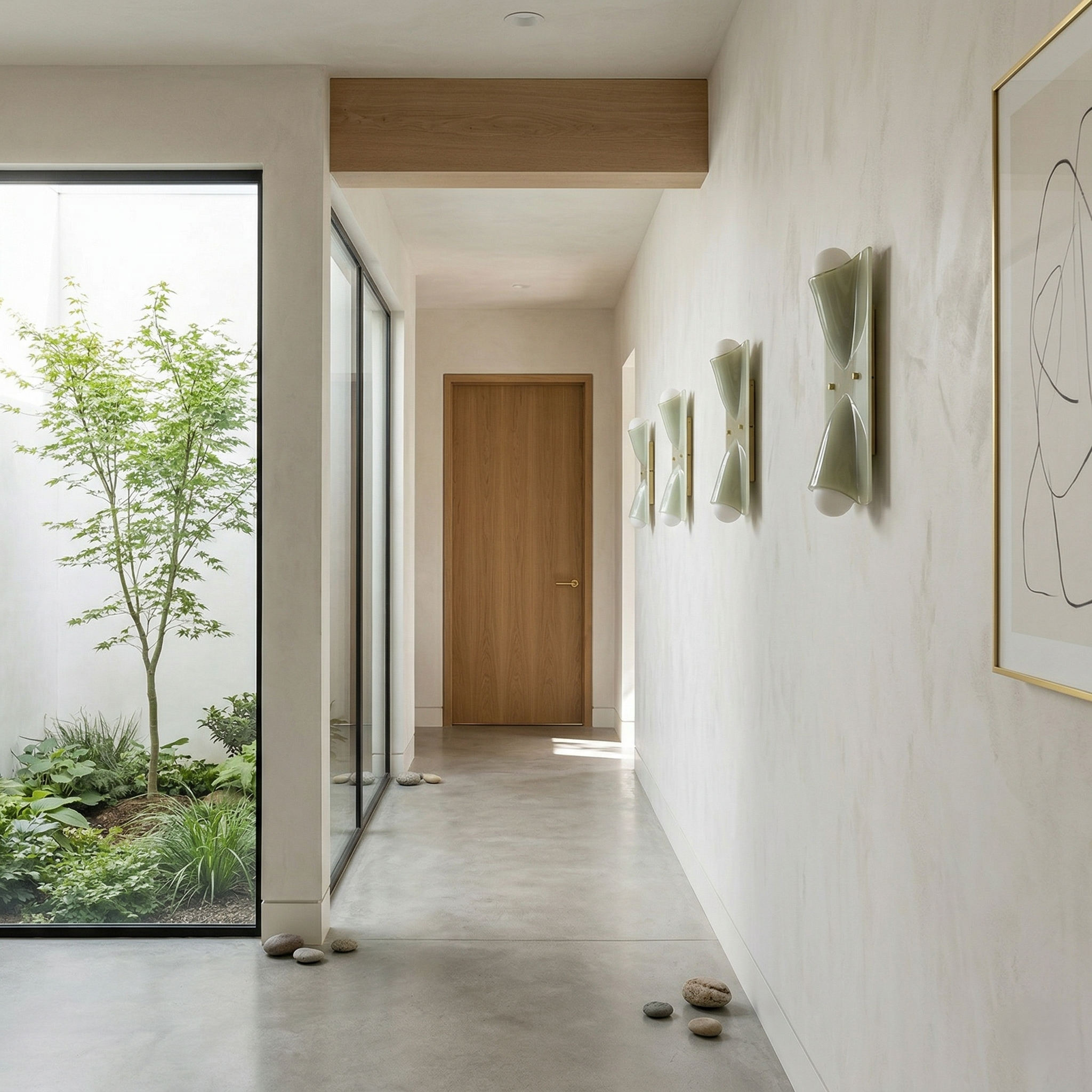 Fiora – északi modern üveg fali lámpa