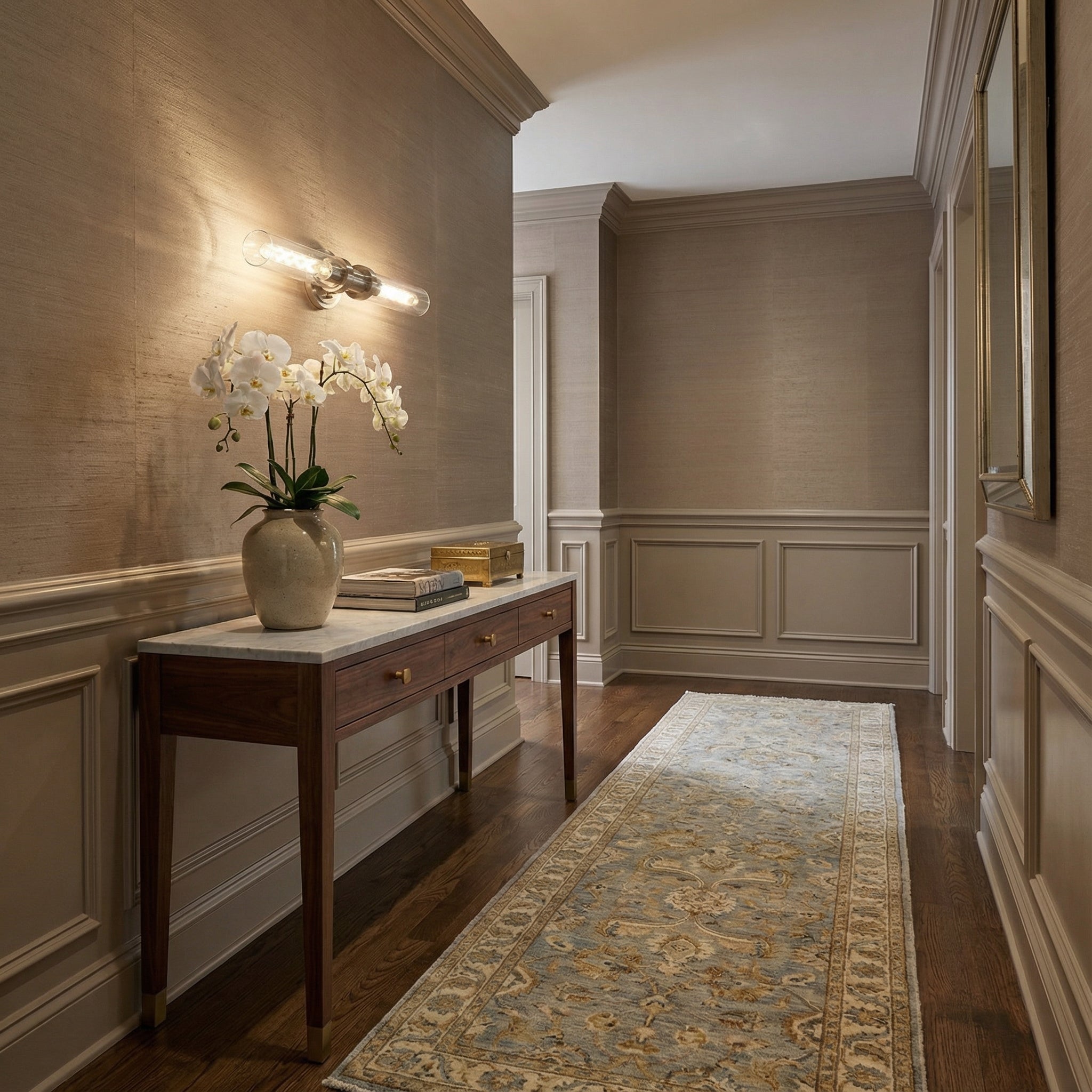 Averelle – Lampada da parete moderna a doppio tubo in vetro