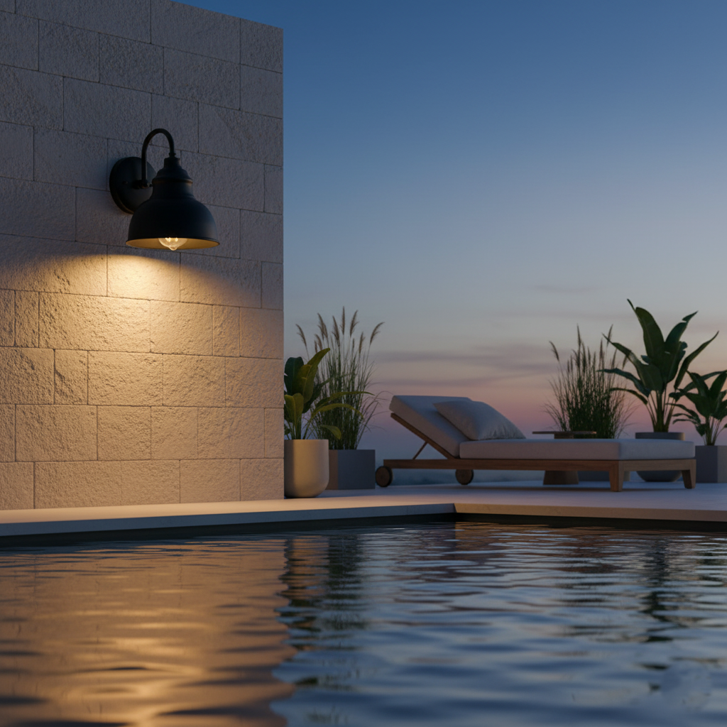 Bravik - Gammeldags Retro Metal Væglampe IP65 Vandtæt Udendørslys