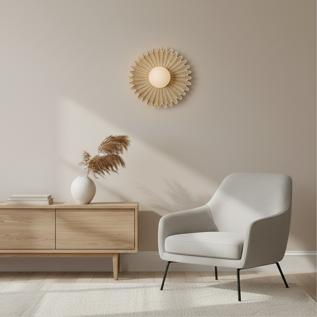 Floravi – Ruhi Flower Nordic Ceramic Wall Light