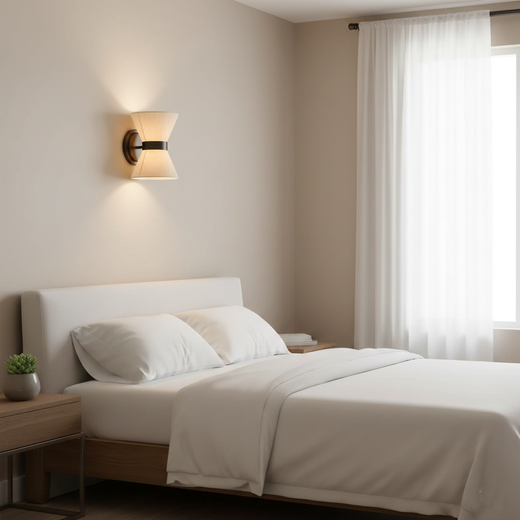 Fontara – Lámpara de pared de seda Wabi Sabi