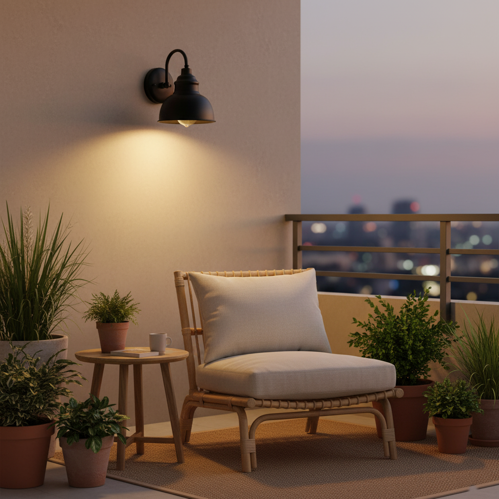 Bravik - Gammeldags Retro Metal Væglampe IP65 Vandtæt Udendørslys