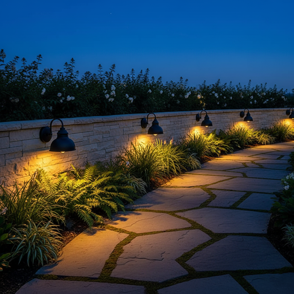 Varek - Lampada da parete esterna in metallo impermeabile IP65 stile vintage retrò