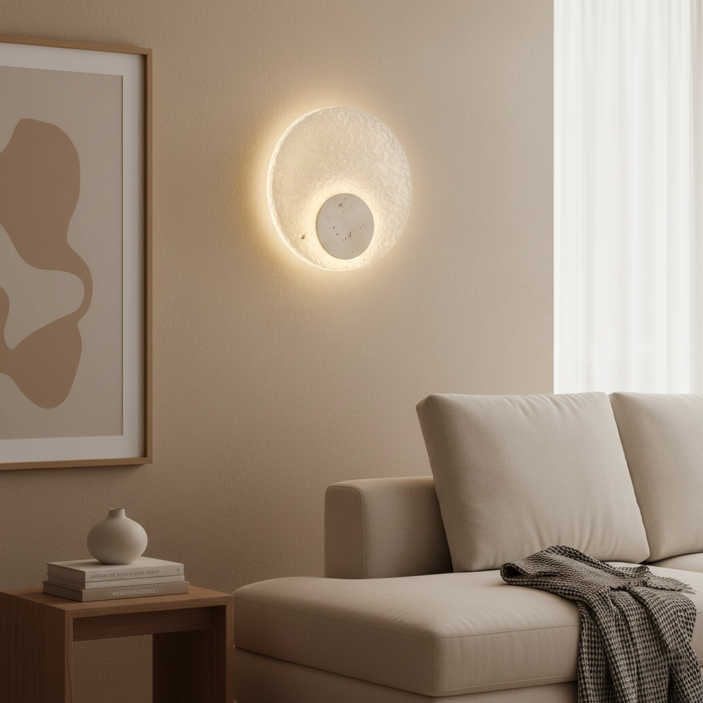 Travessia – Akrylové travertinové tvůrčí nástěnné světlo