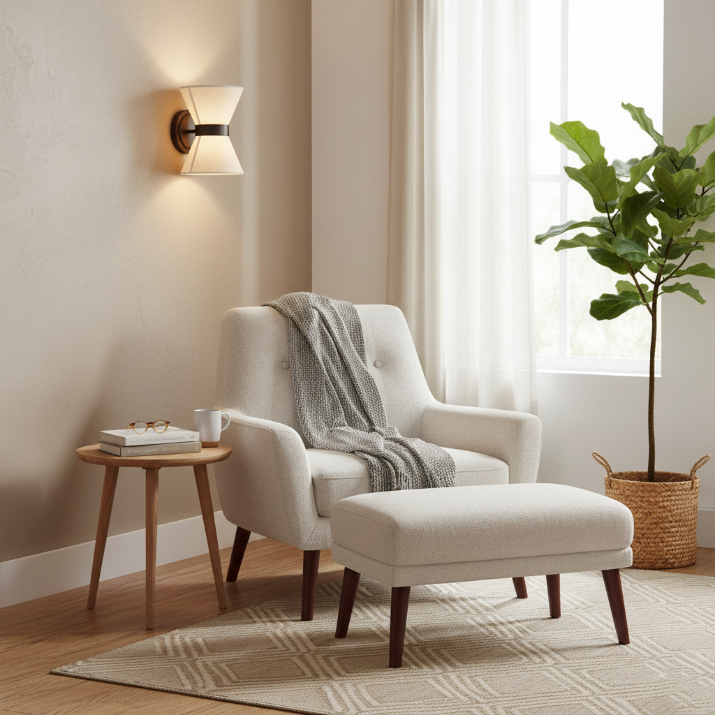 Fontara – Lámpara de pared de seda Wabi Sabi