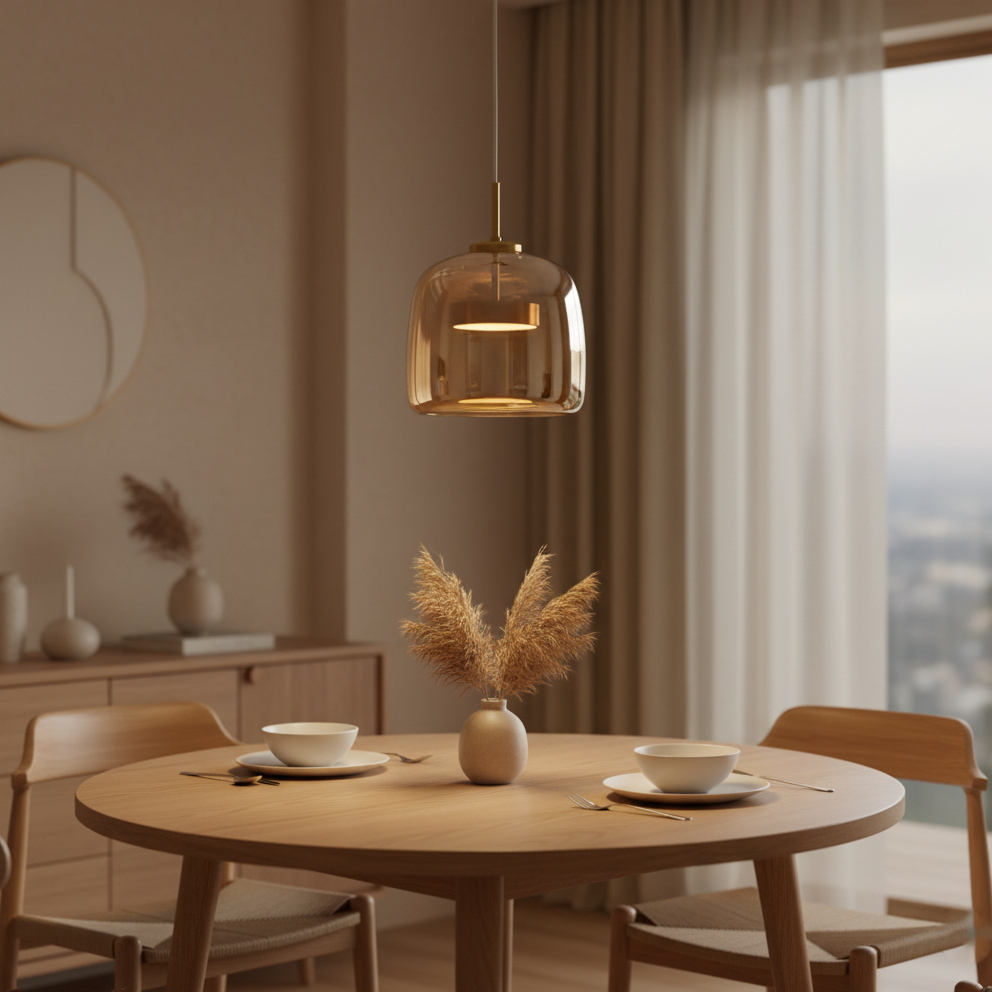 Vetrail - Retro Modern Glass LED Pendant Light