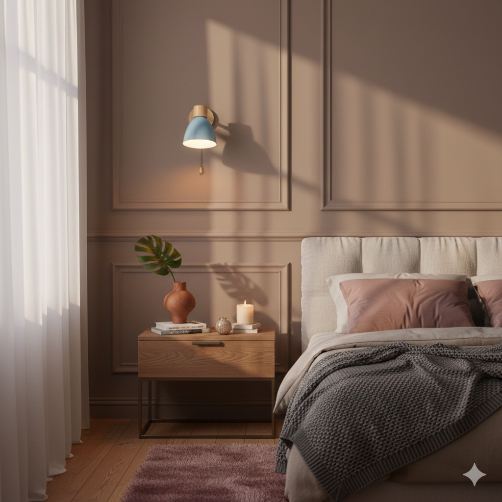 Veldorin – Modern minimalista fa kúp alakú LED fali lámpa, 1 izzóval
