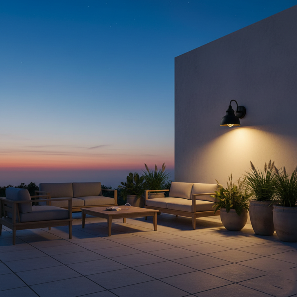 Bravik - Gammeldags Retro Metal Væglampe IP65 Vandtæt Udendørslys