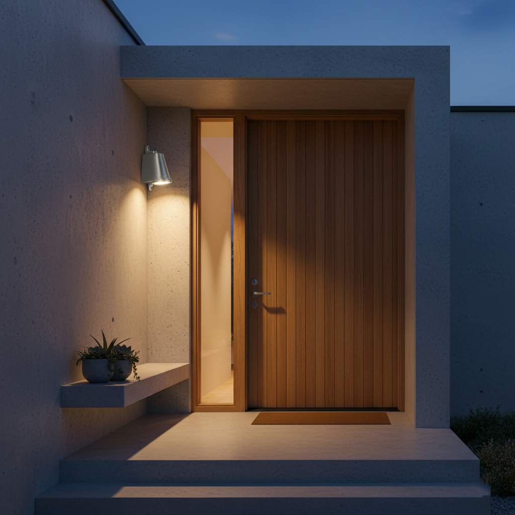 Brontis - Lámpara de Pared Exterior Industrial de Metal en Forma de Campana, Impermeable IP65