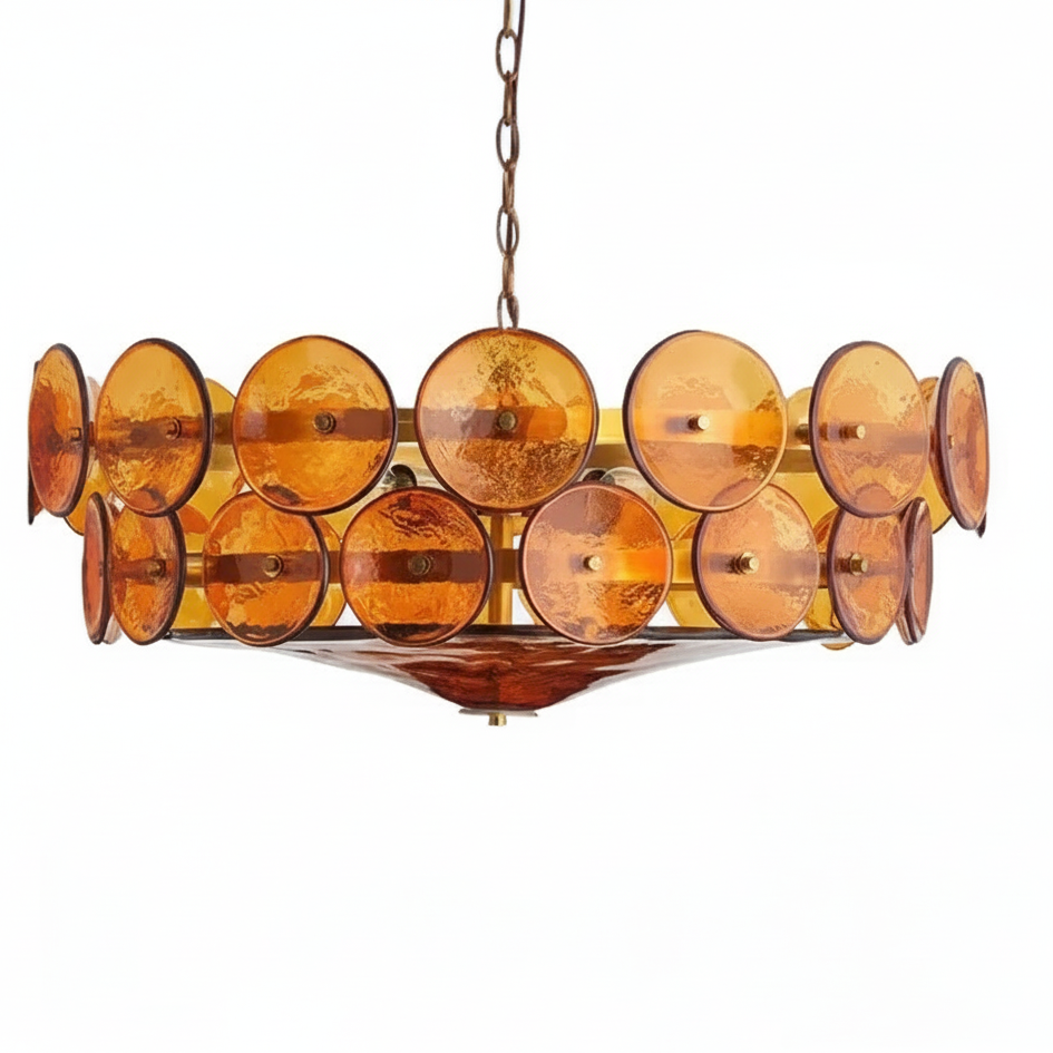 Evora - Lustre en verre de style milieu du siècle
