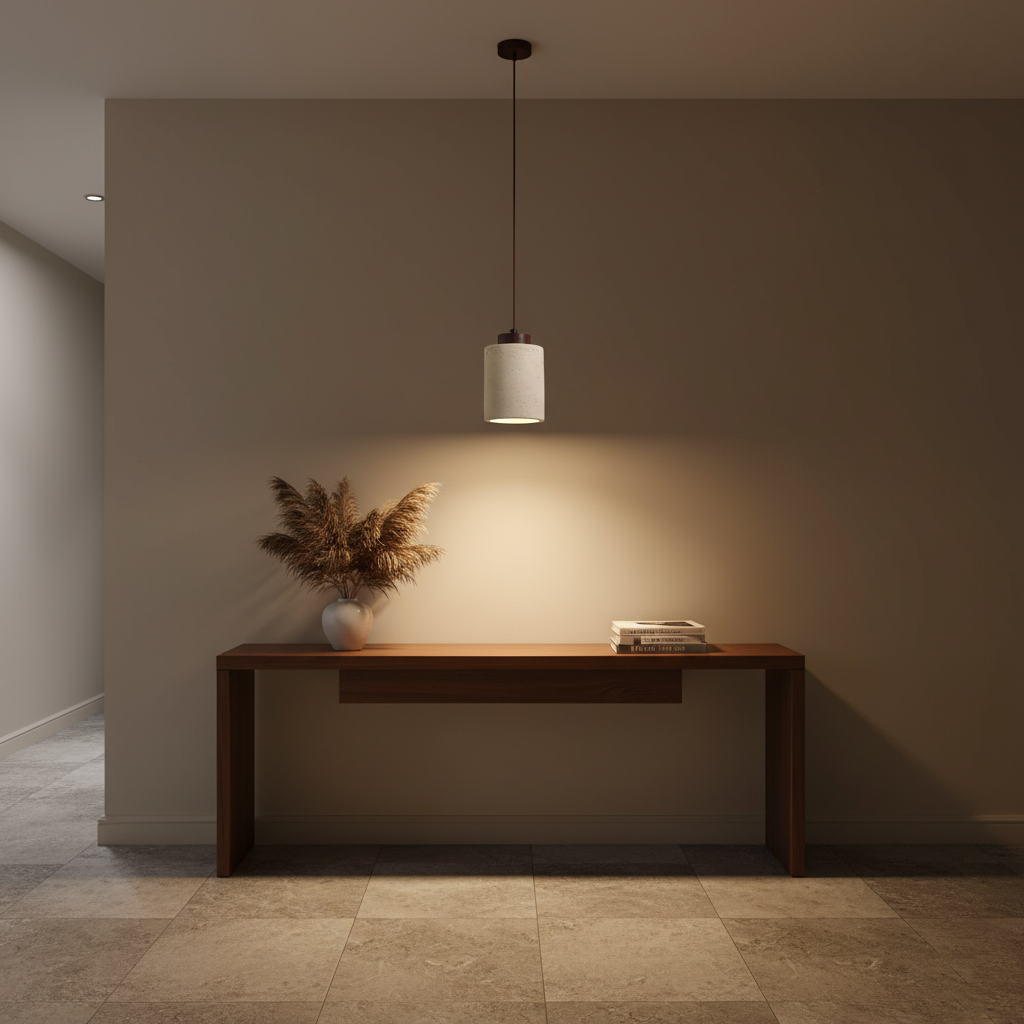 Sylvae - Nordic Travertine Clear Minimalist Pendant Light