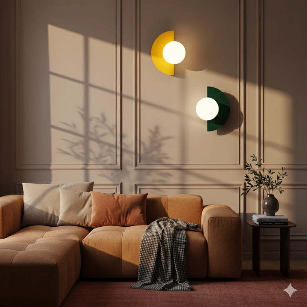 Doniar – Applique da parete a globo in vetro moderno minimalista con LED, 1 luce