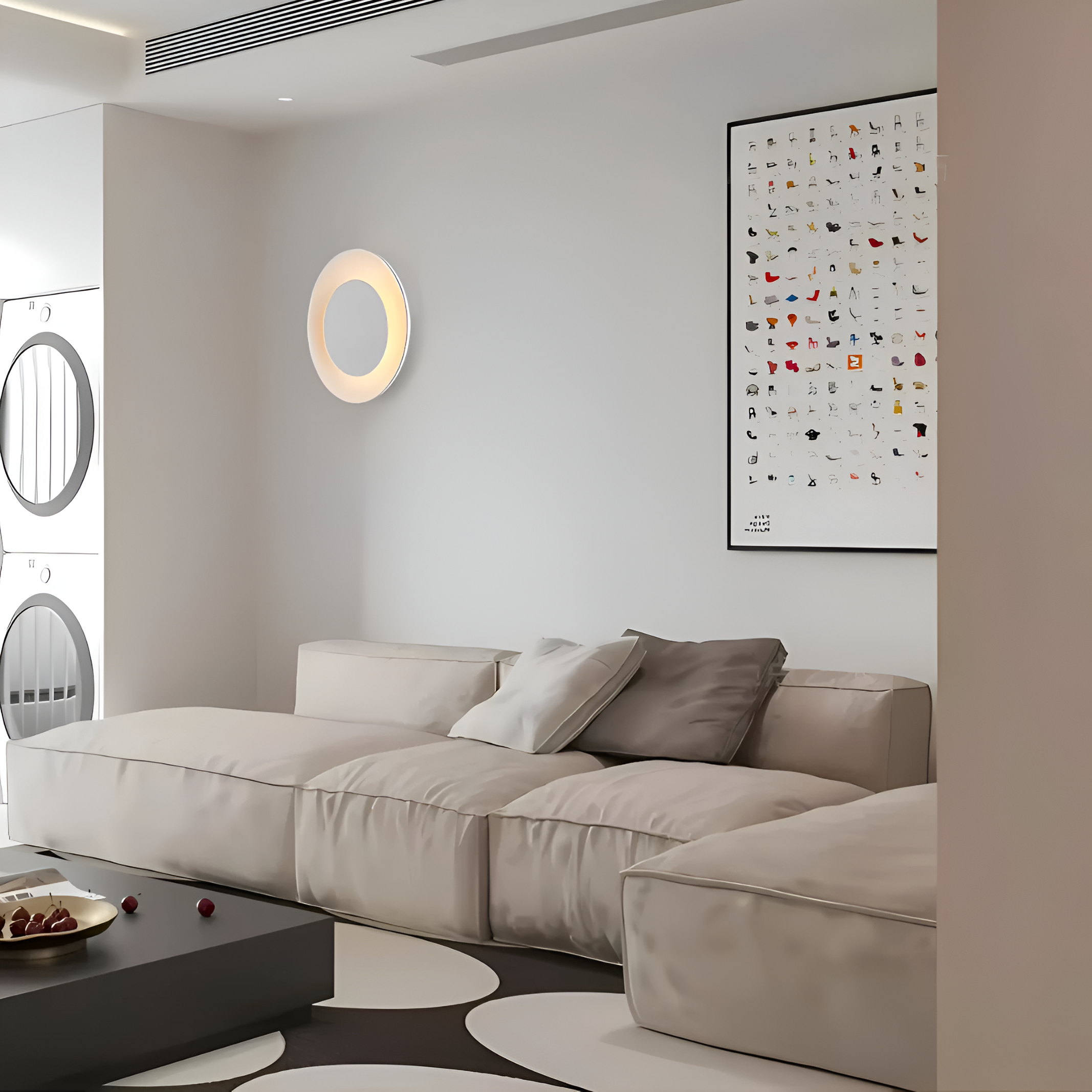 Ginvira – Lámpara de pared acrílica de yeso nórdica