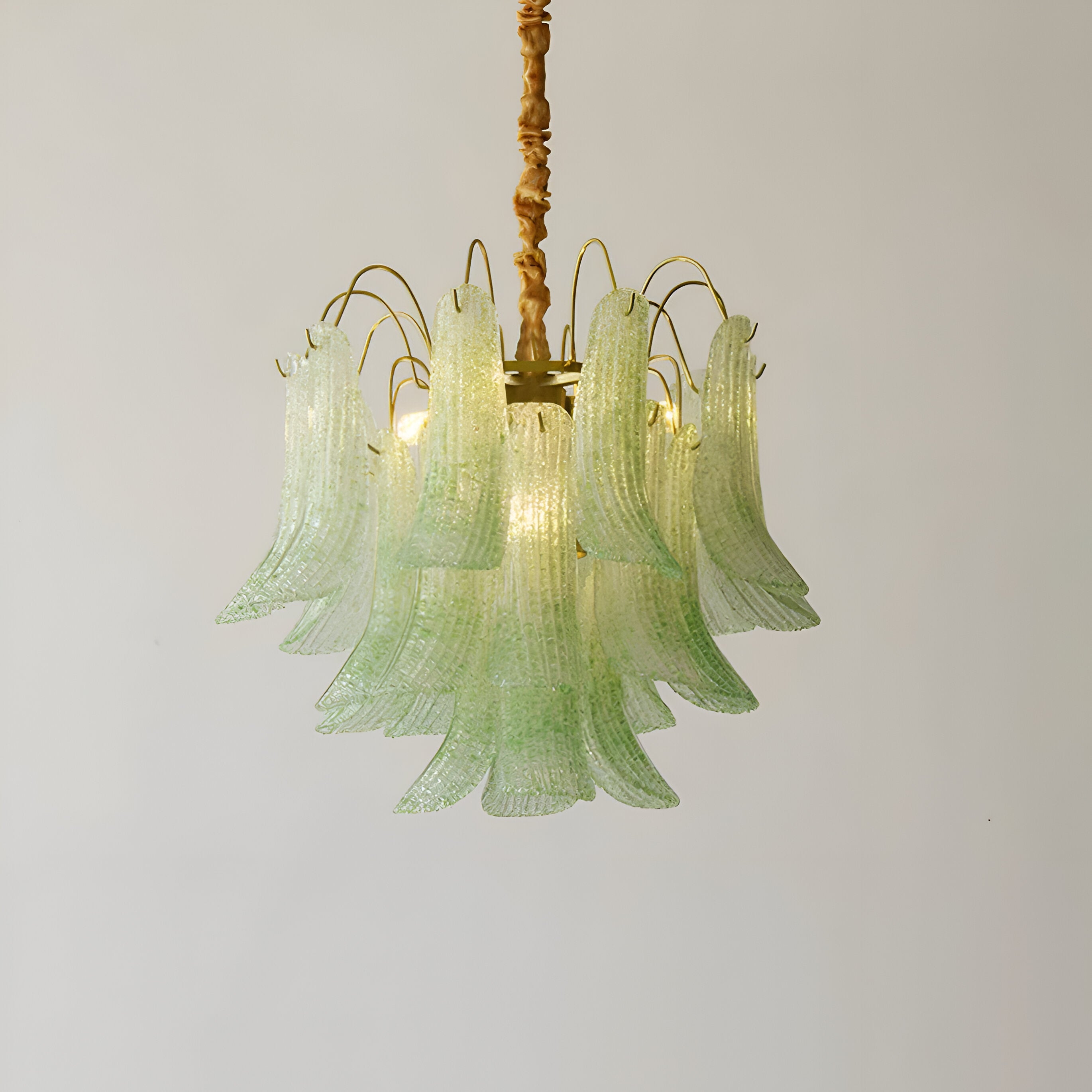 Virelli- Retro Murano-inspireret Farverig Glaslysekrone