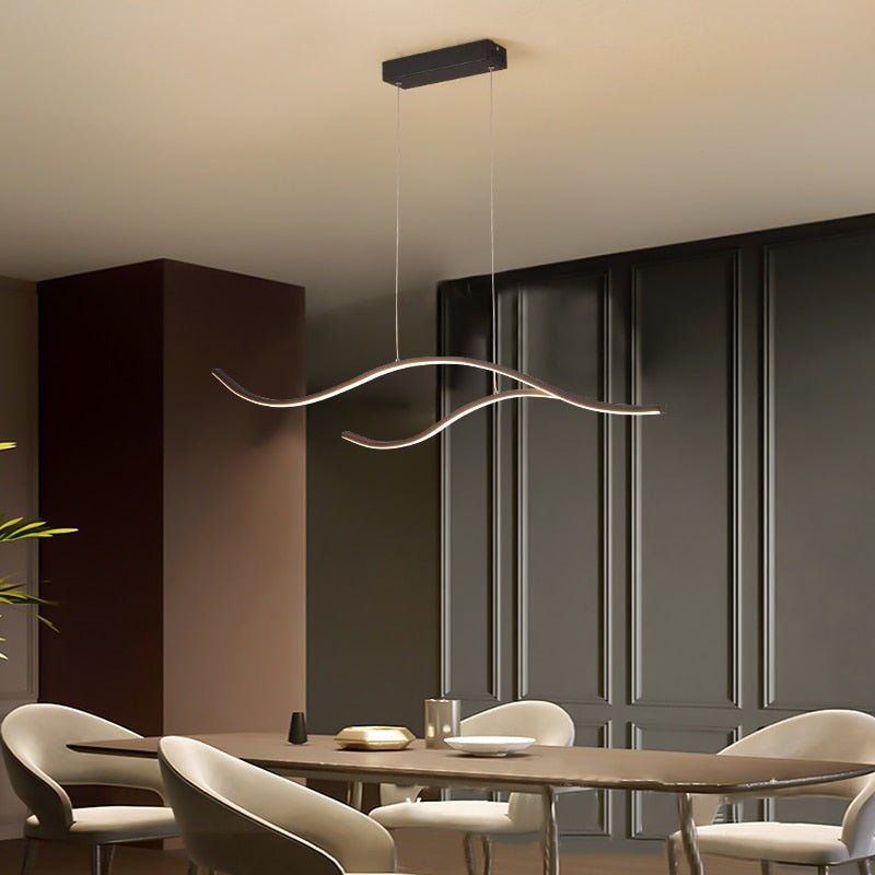 Novalyte – Lampadario a LED con motivo geometrico astratto