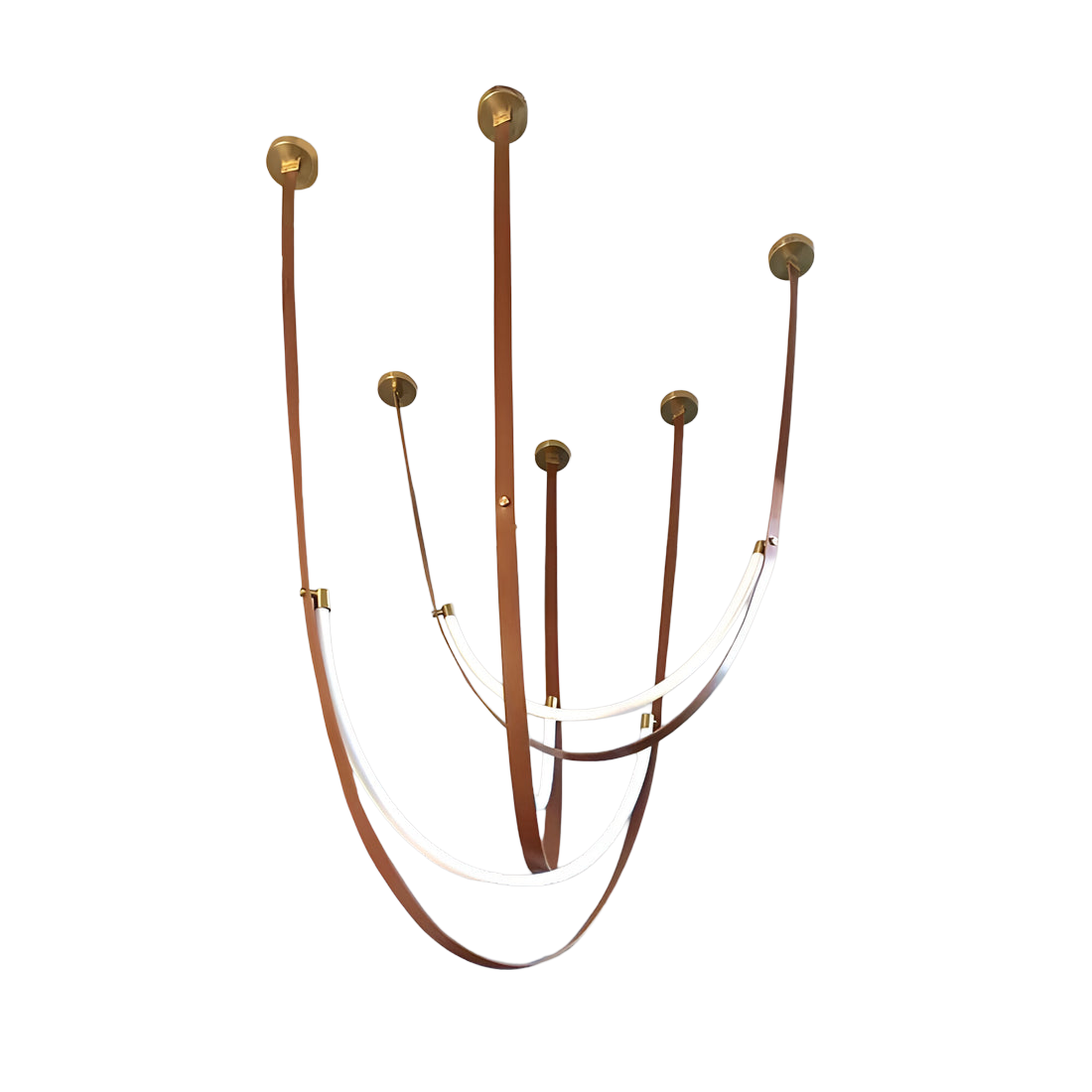 Luvairn – PU Læder LED Bælte Loftlampe