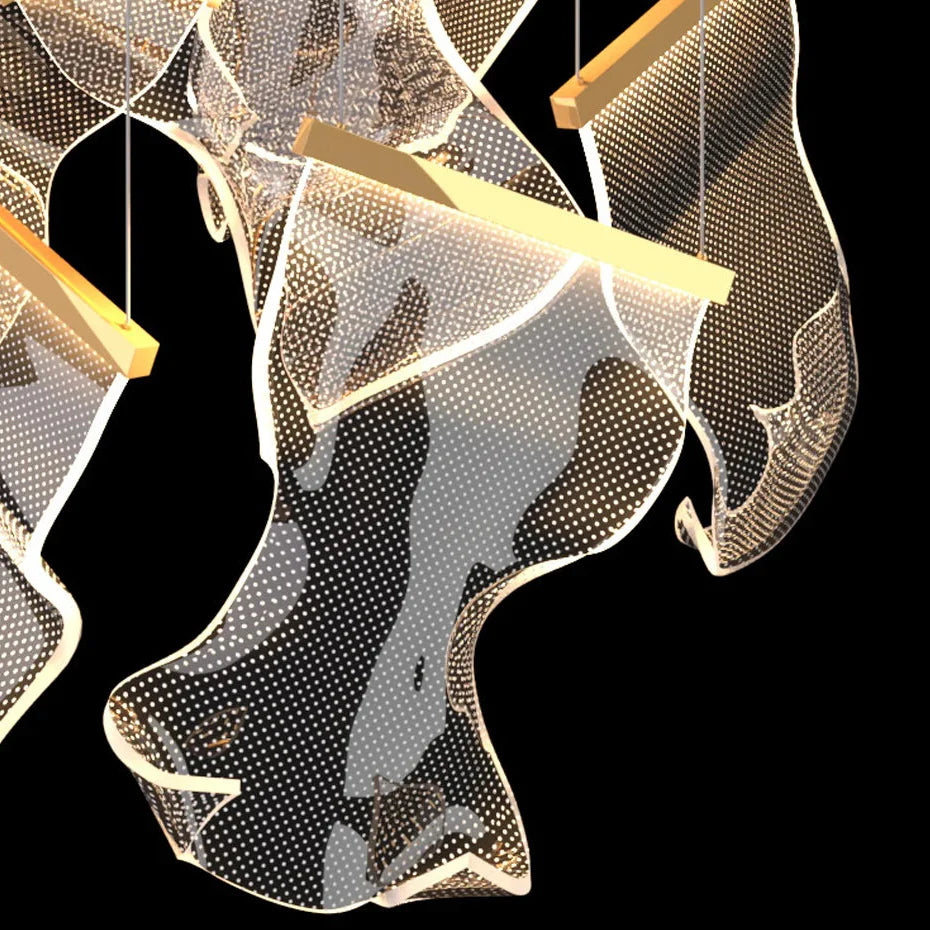 Sylora - Lustre Cascade de Cristal