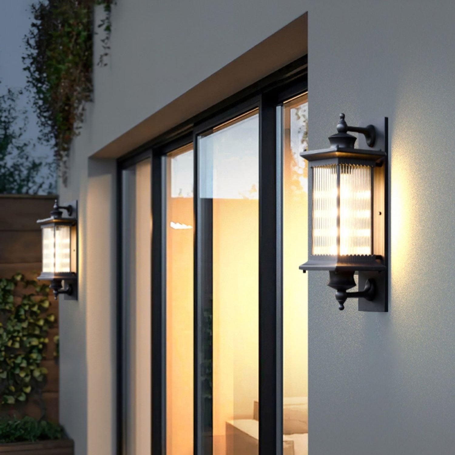 Timvara - La lanterne du temps Lampe murale rétro étanche pour extérieur