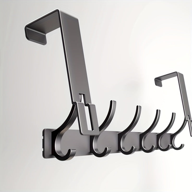 Bravionn – Crochet en aluminium à fixer au-dessus de la porte pour vêtements et serviettes