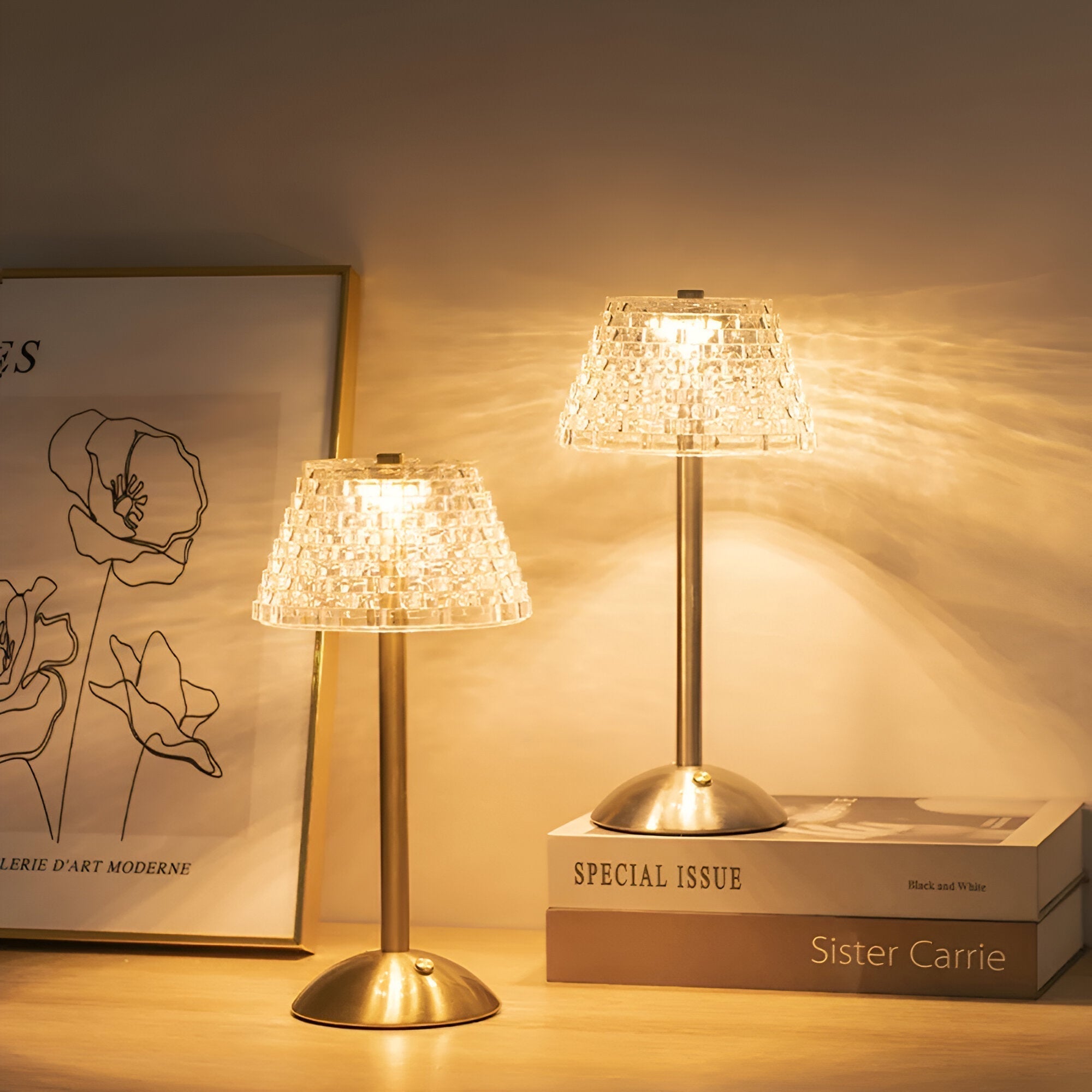 Elvara – Lámpara de Mesa Elegante Inalámbrica