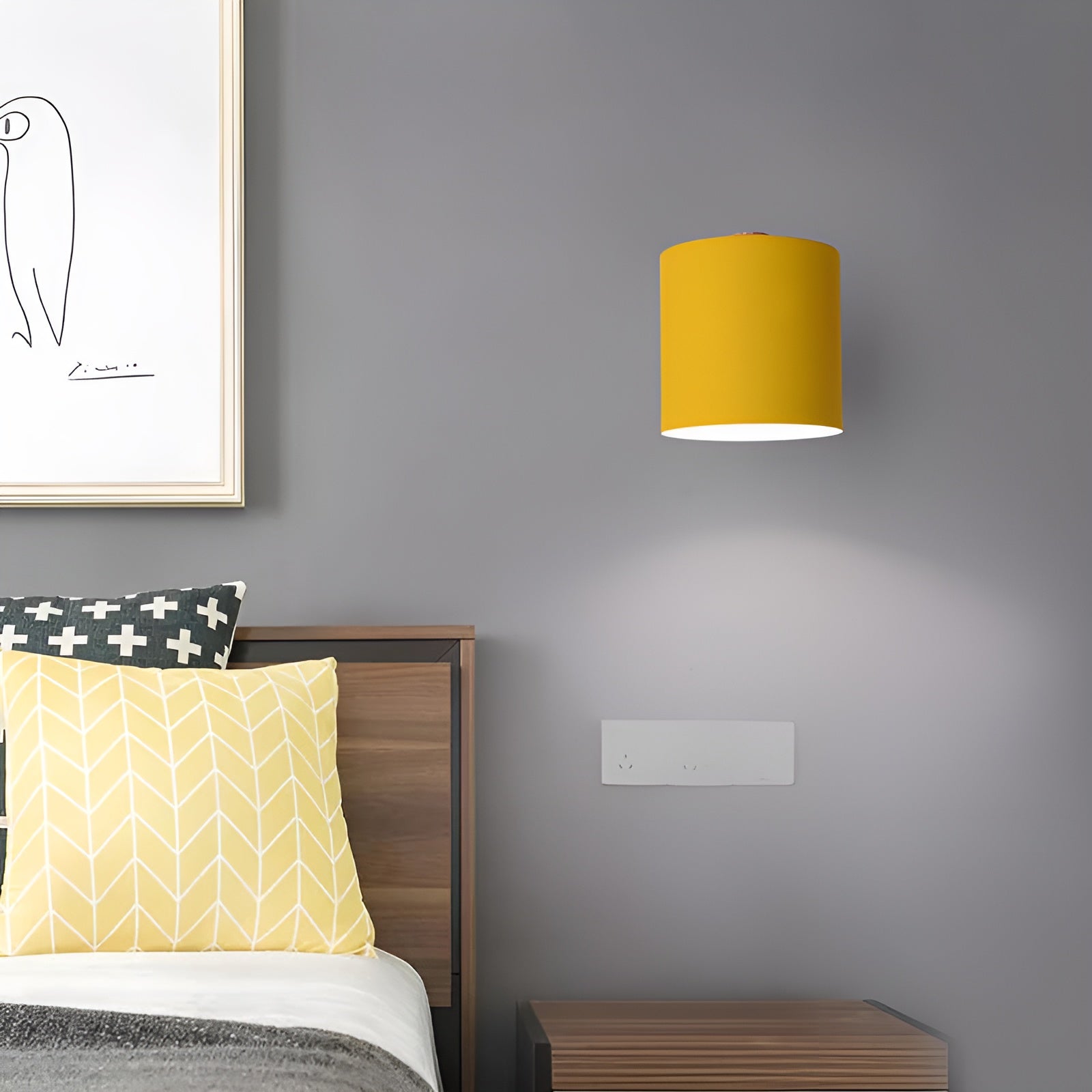 Mavarin – Applique Murale Scandinave Pastel Réglable