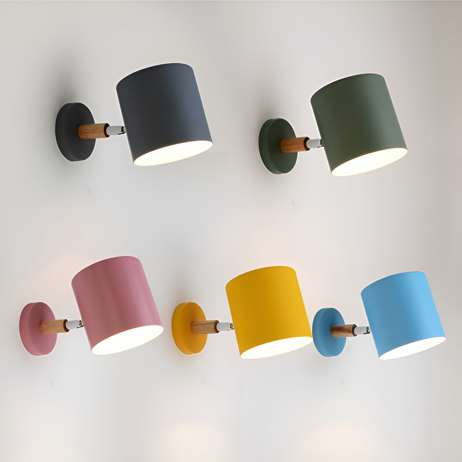 Mavarin – Applique Murale Scandinave Pastel Réglable