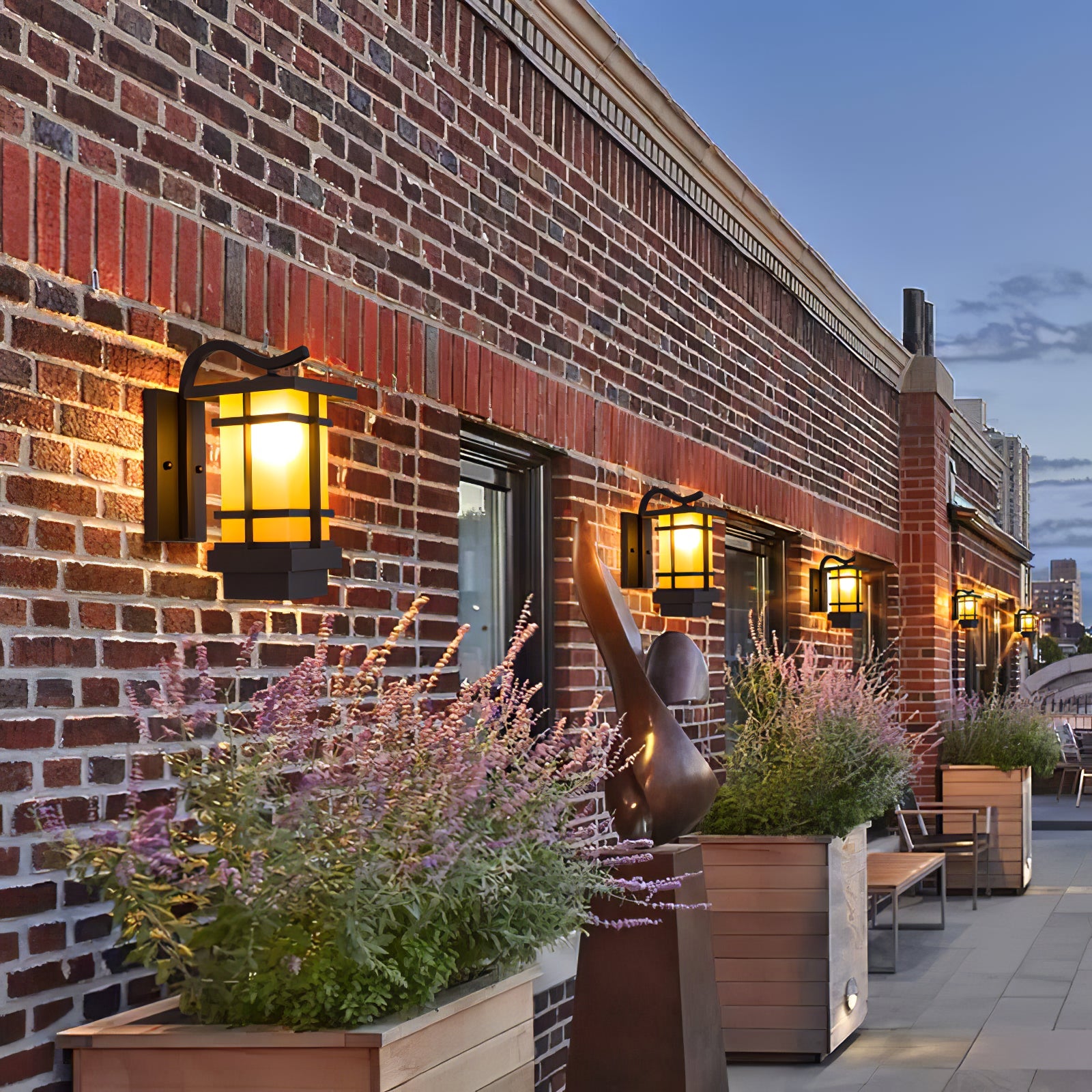 Halbric - Applique murale extérieure rétro