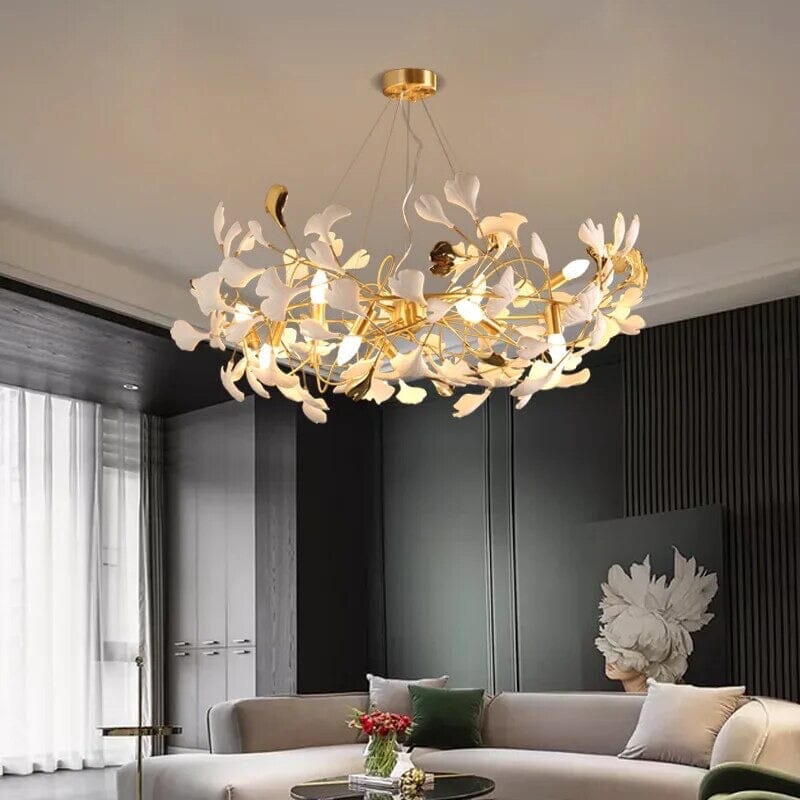 Ceravelle – Dimmable LED Ceramic Petal Chandelier