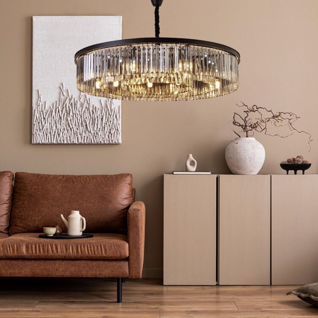 Tavorell – Skulpturel Glasglobelysekrone