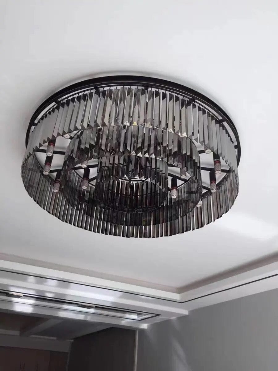 Tavorell – Skulpturel Glasglobelysekrone