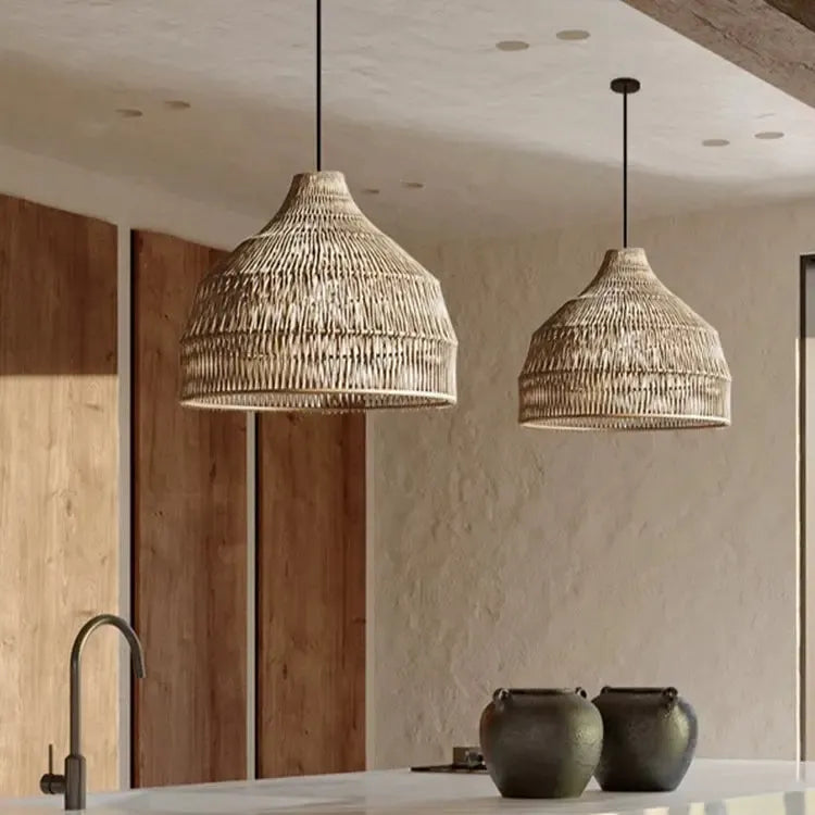 Noryu - Suspension artisanale japonaise en bois tressé
