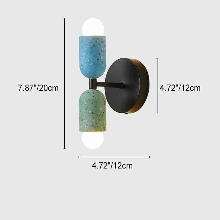 Ednora – Wabi Sabi cement falikar hengeres, 2 izzós