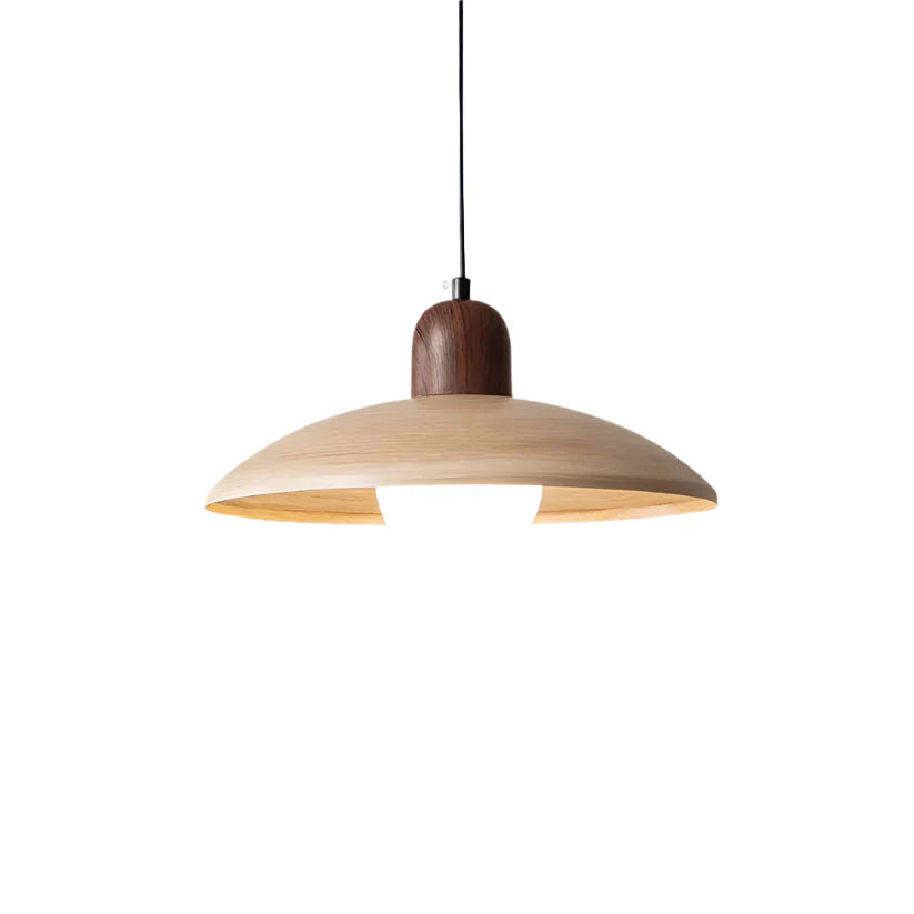 Thalen - Japanese Style Wabi-Sabi Walnut Pendant Light
