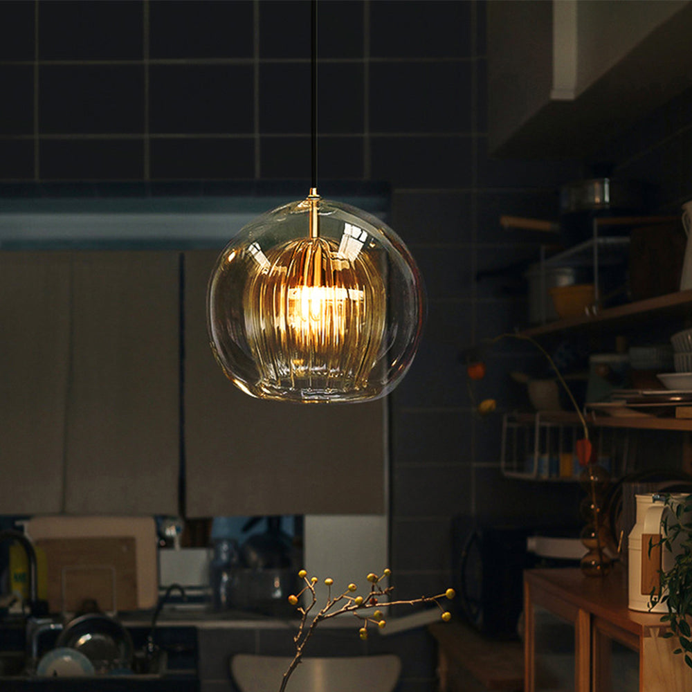Calendra - Suspension globe en verre
