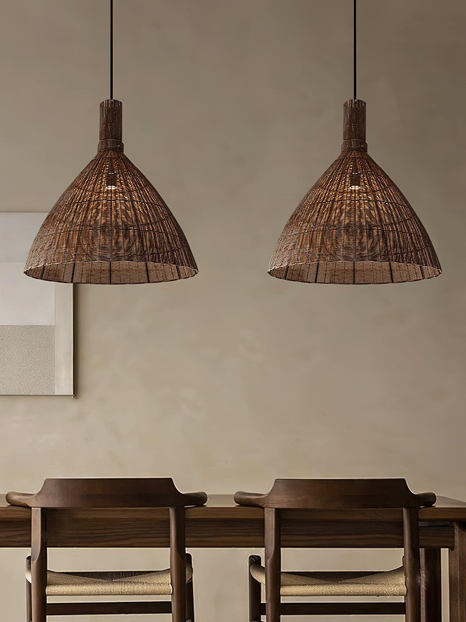 Nythera – Természetes rattan művészi függeszték lámpa