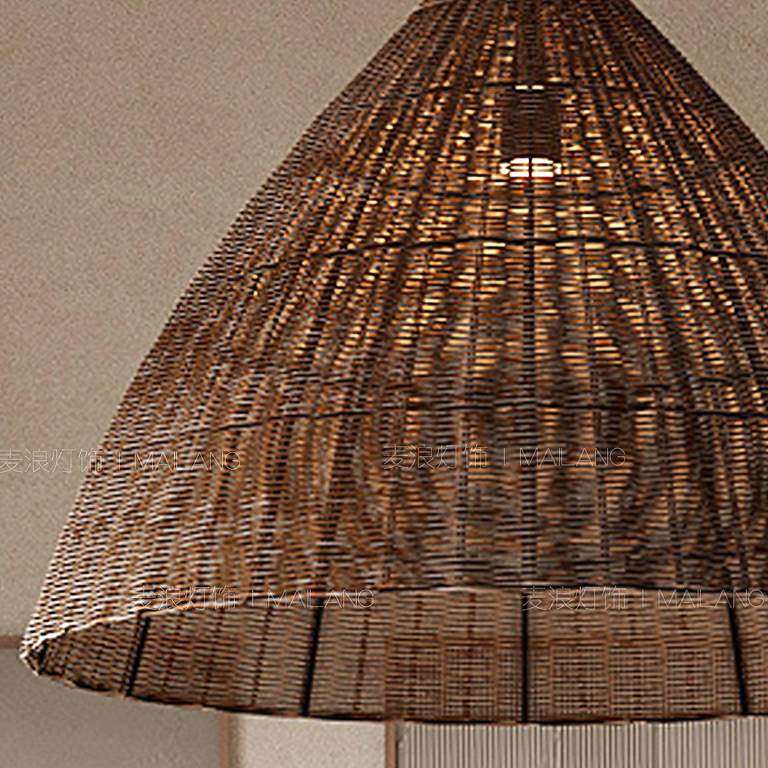 Nythera – Természetes rattan művészi függeszték lámpa