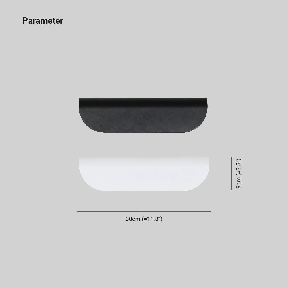 Curvion - Lámpara de Pared Exterior Curvada Moderna e Impermeable