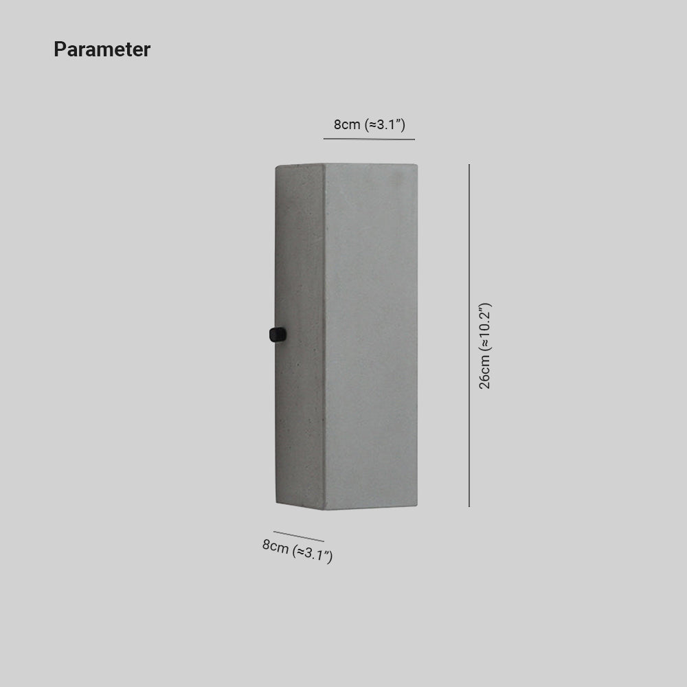 Cravell - Minimalist Cement Square Outdoor Wall Light