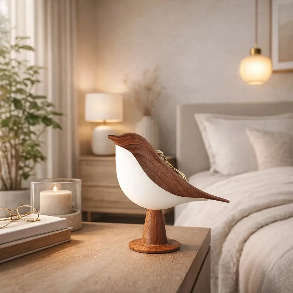 Aurelya – Lampada da Tavolo per Uccelli Ricaricabile e Wireless
