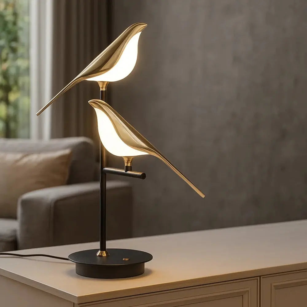 Aurelyn - Gold Bird LED Desk Lamp