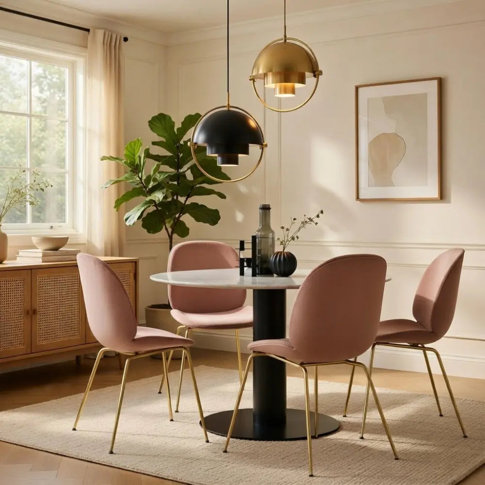 Lunvex – Gold Pivoting Dome Pendant Light
