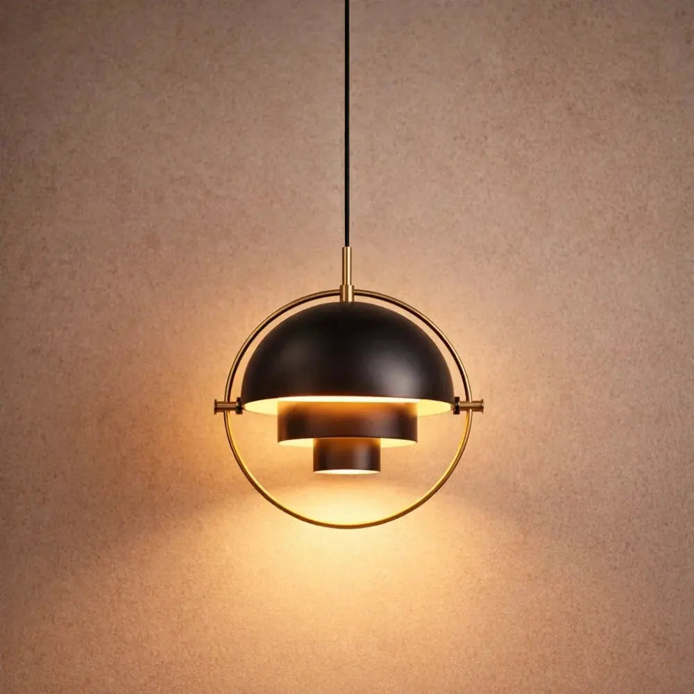 Lunvex – Gold Pivoting Dome Pendant Light
