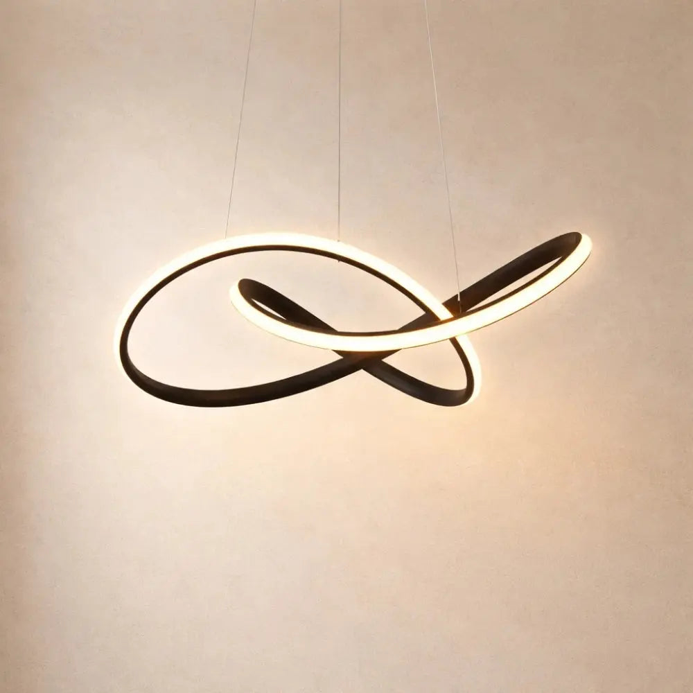 Elysera – Suspension Sculpturale Ruban pour Salle à Manger