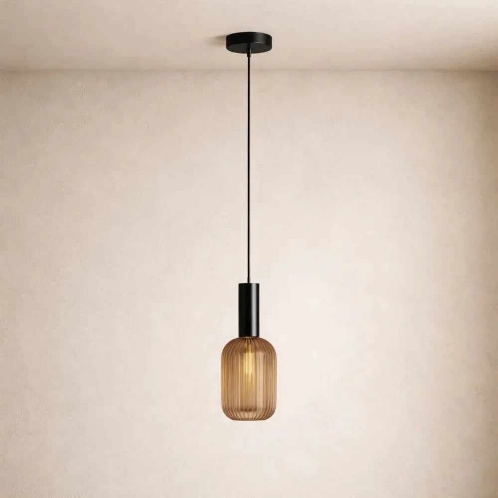 Chromeaura – Suspension en verre rétro en forme de vague