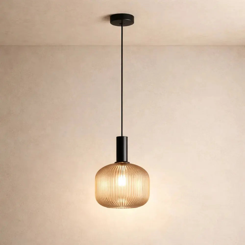 Chromeaura – Suspension en verre rétro en forme de vague