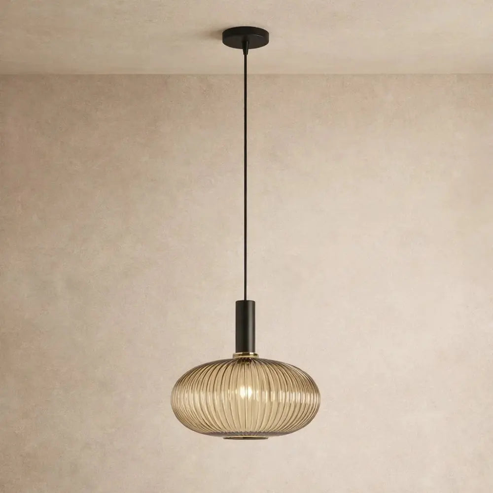 Chromeaura – Suspension en verre rétro en forme de vague